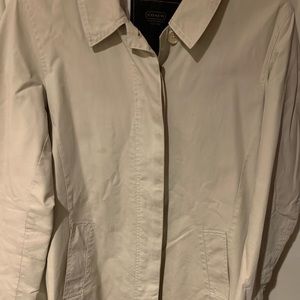 Tan Coach Trench Coat